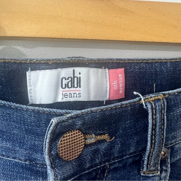 Cabi Jeans Blue Wash Denim 5th Avenue Stretch Ultra High Rise - Picture 3 of 11